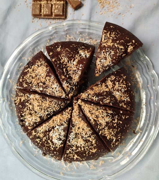 Chocolate Coconut Cake Recipe - theskinnyfoodco