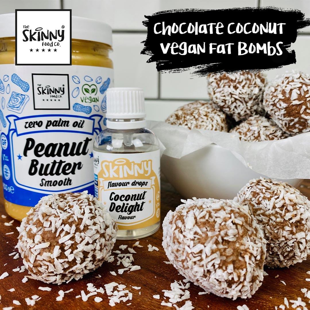 Keto Fat Bombs - Chocolate Coconut - theskinnyfoodco