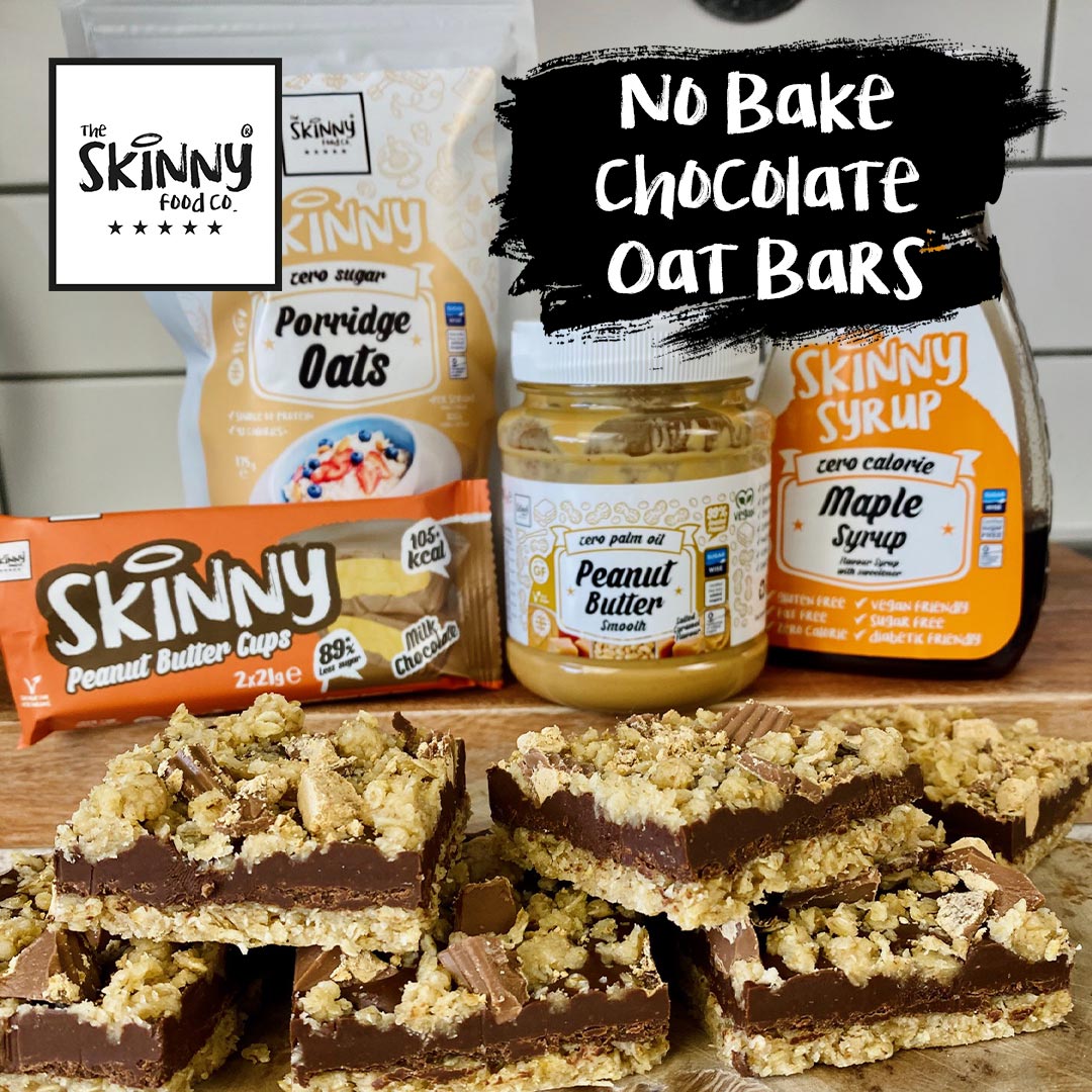 No Bake Chocolate Oat Bars - theskinnyfoodco