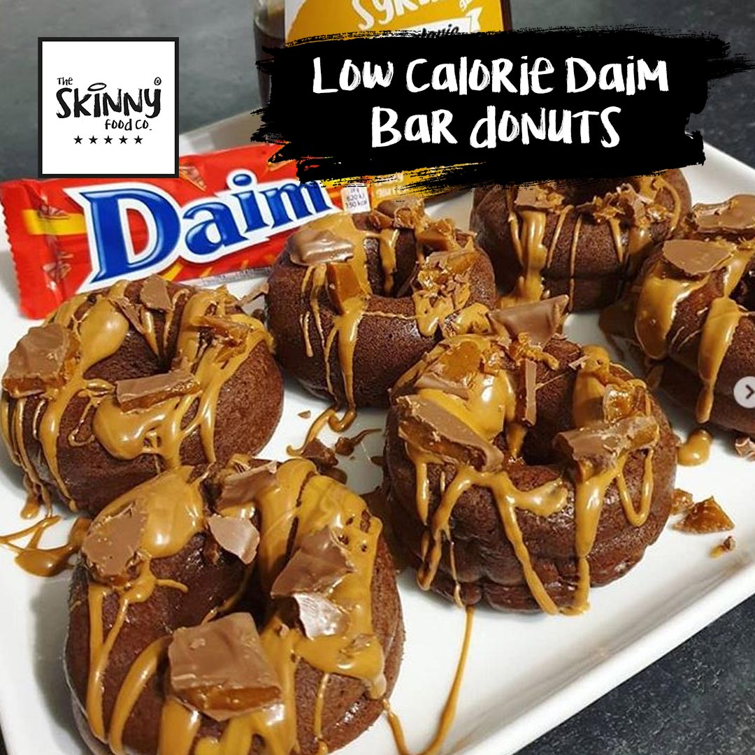 Daim Bar Donut Recipe (65 Calories Per Donut) - theskinnyfoodco