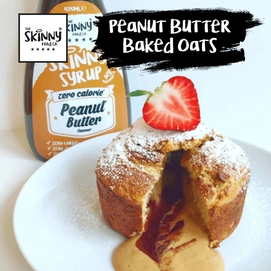 Peanut Butter Baked Oats Recipe - theskinnyfoodco