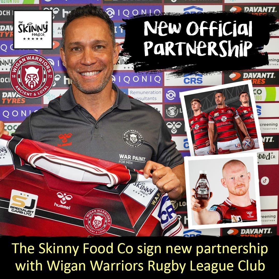 Skinny Food Co signs partnership with Wigan Warriors - theskinnyfoodco