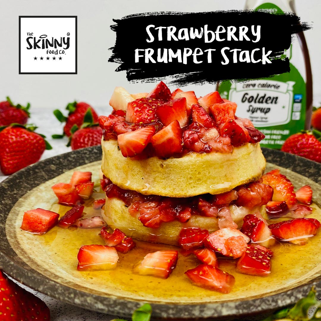 Strawberry Frumpet Stack - theskinnyfoodco