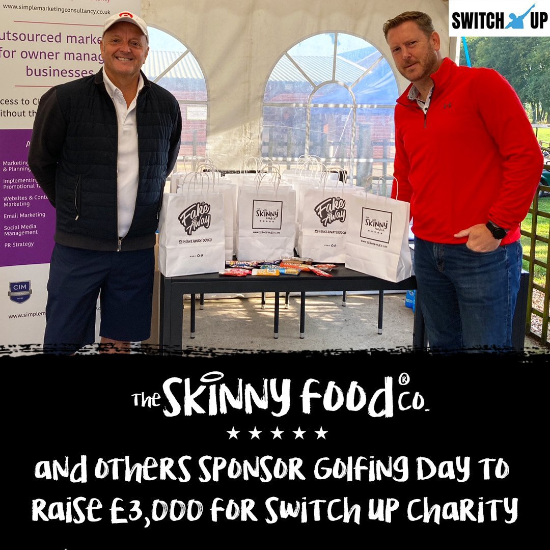The Skinny Food Co and Others Sponsor Golfing Day to raise £3,000 for SWITCH UP Charity - theskinnyfoodco