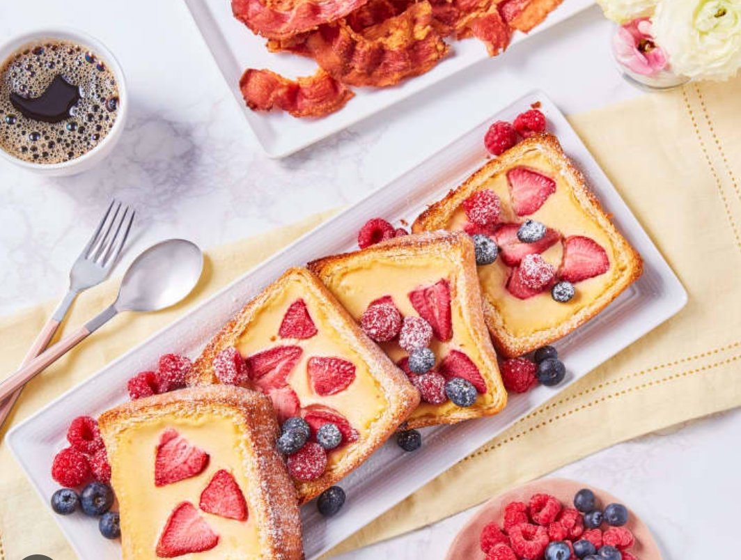 Viral Custard Toast Recipe - theskinnyfoodco