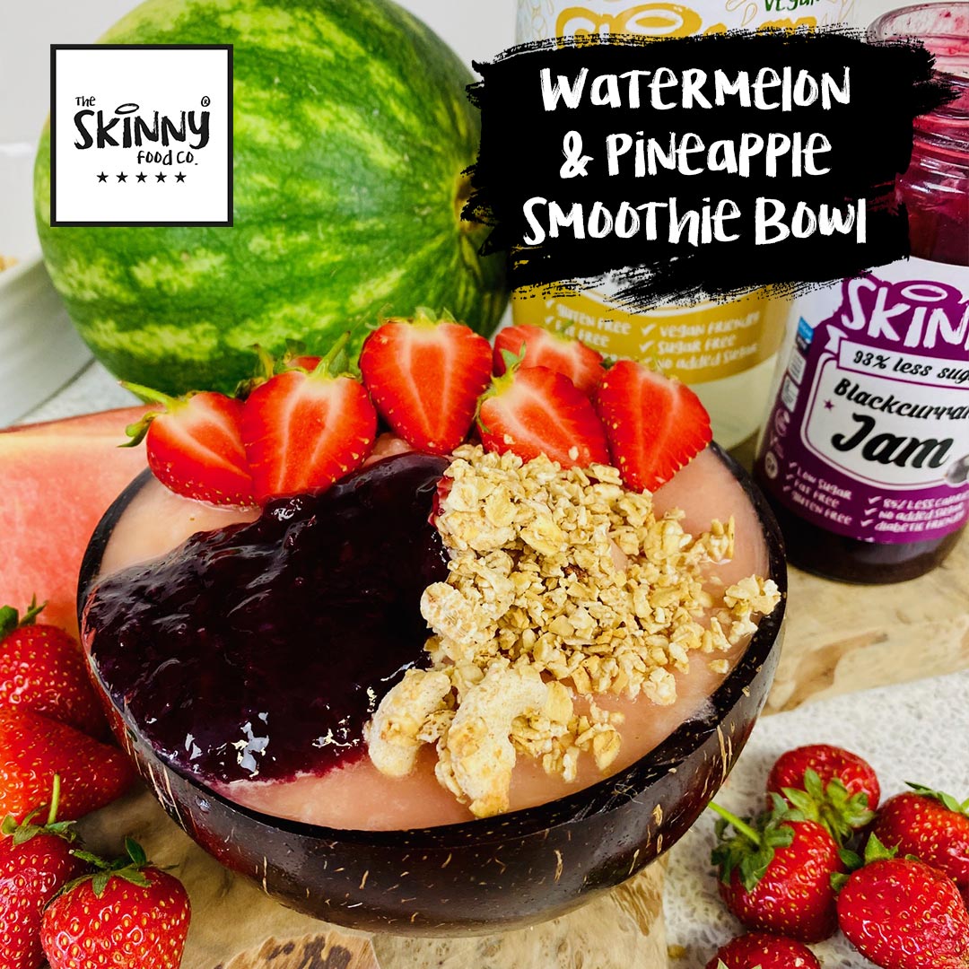 Watermelon & Pineapple Smoothie Bowl - theskinnyfoodco