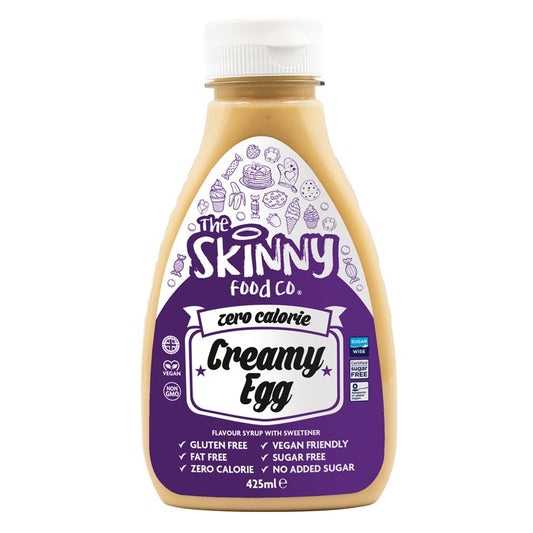 Creamy Egg Zero Calorie Sugar Free Skinny Syrup - 425ml - theskinnyfoodco