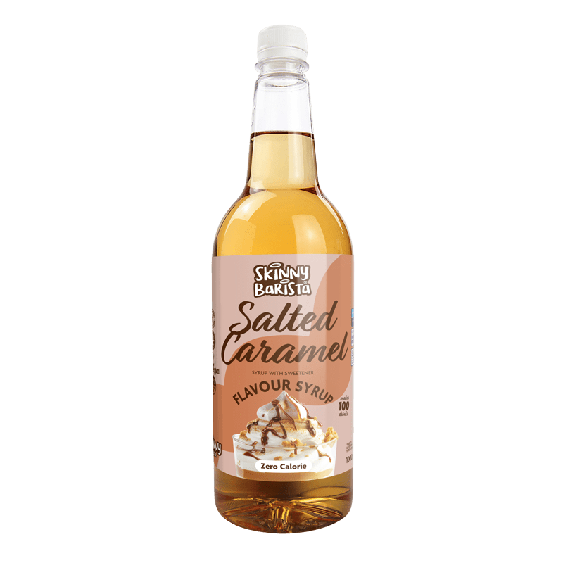 Salted Caramel Coffee Syrup - Sugar - Free Skinny Syrup - 1 Litre - theskinnyfoodco