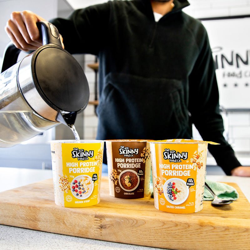 Skinny High Protein Porridge Pots Bundle - 3 x 70g - theskinnyfoodco