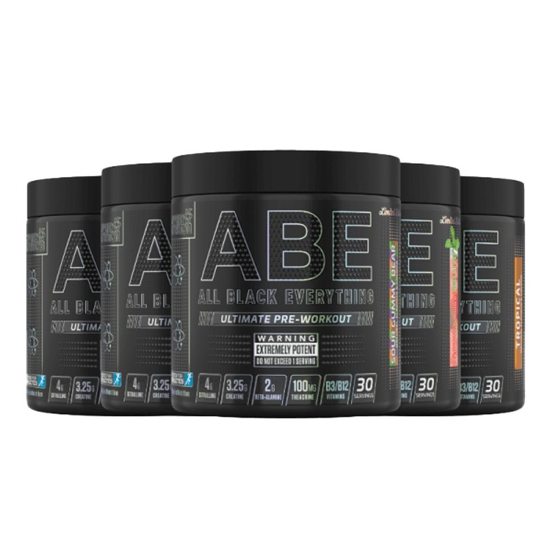 ABE - ALL BLACK EVERYTHING PRE-WORKOUT (12 Flavours) 315g - theskinnyfoodco