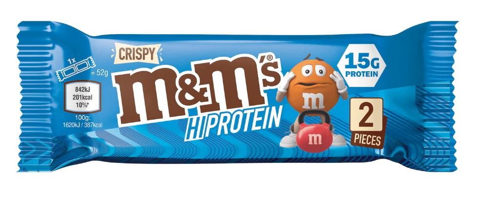 M&M Hi Protein Crispy Bar 52g - Crispy - FitCookie