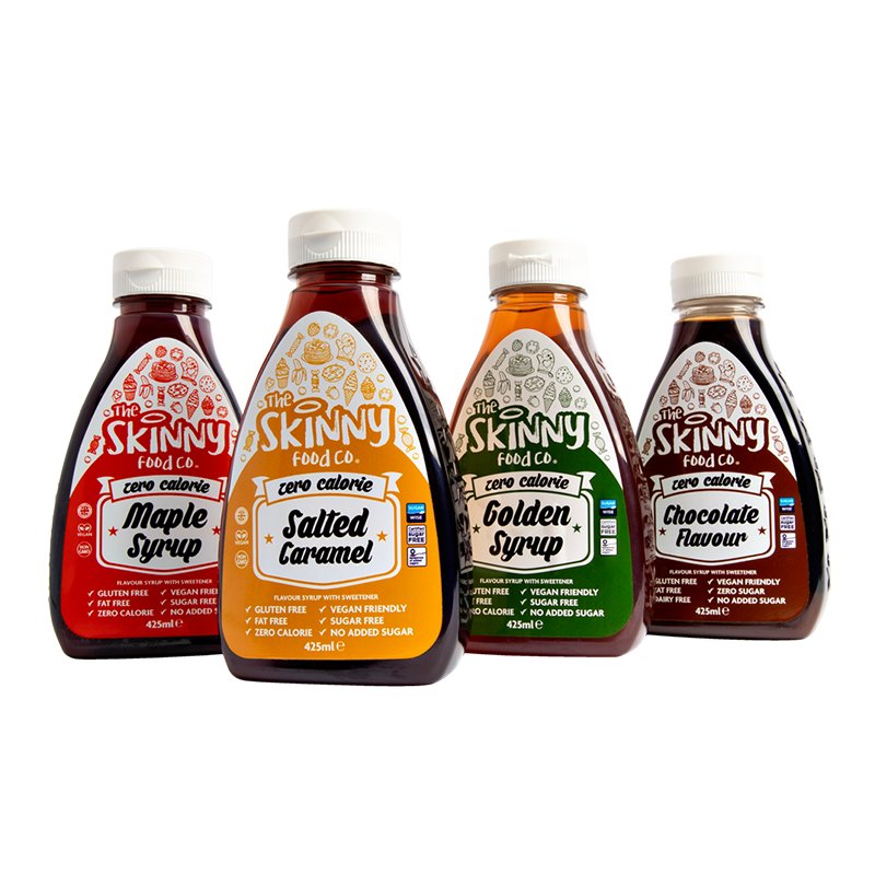 Essential Syrup Bundle - The Skinny Food Co 4 x 425 ml - theskinnyfoodco