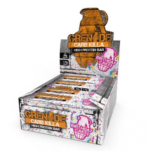 Grenade Carb Killa Low Sugar Bar (12 x 60g Bars) 13 Flavours - theskinnyfoodco