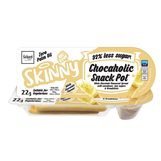 Skinny Chocaholic White Chocolate Snack Pot - 22g - theskinnyfoodco