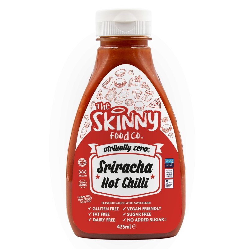 Sriracha Virtually Zero© Calorie Sugar Free Skinny Sauce - 425ml - theskinnyfoodco