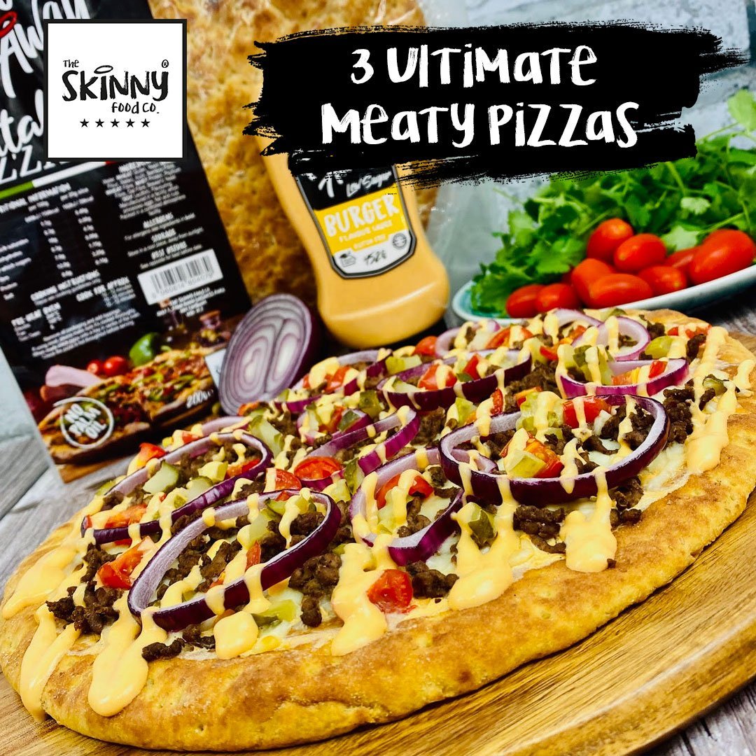 3 Ultimate Meaty Pizza - theskinnyfoodco