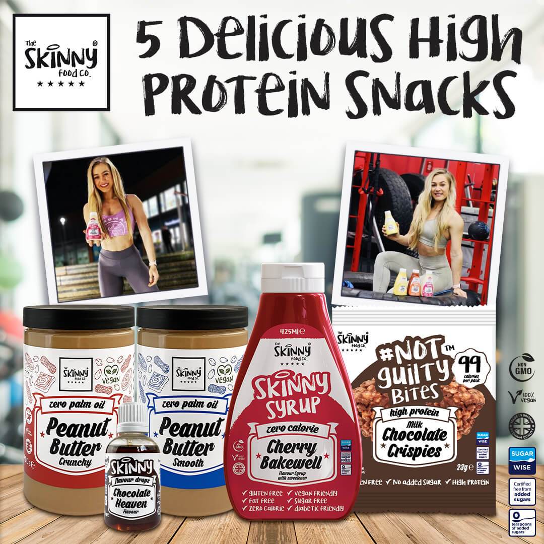 5 Lækre High Protein Snacks - theskinnyfoodco