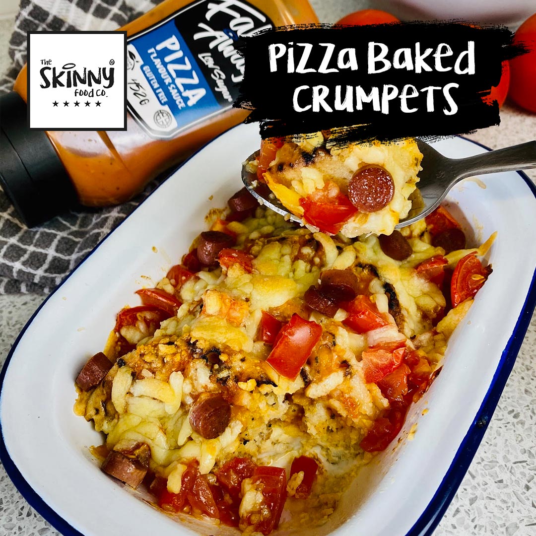 Baked Pizza Crumpets - theskinnyfoodco