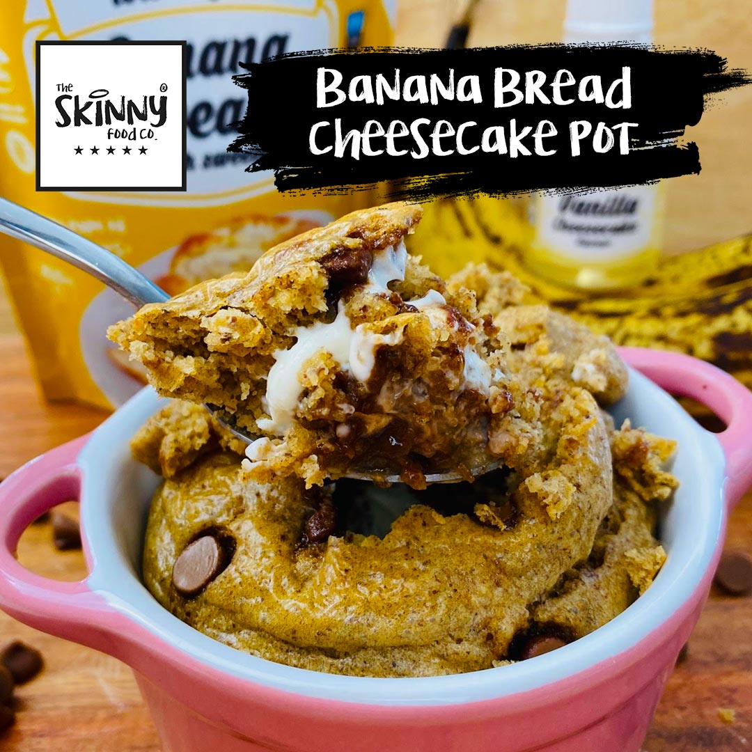Banana Bread Cheesecake Pot - theskinnyfoodco