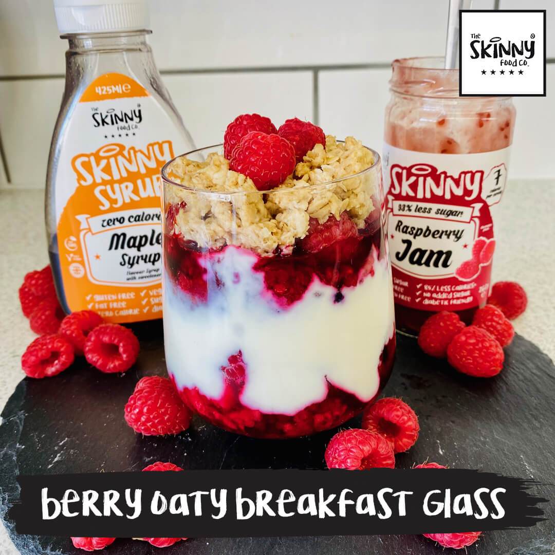 Vaso de desayuno Berry Oaty - theskinnyfoodco