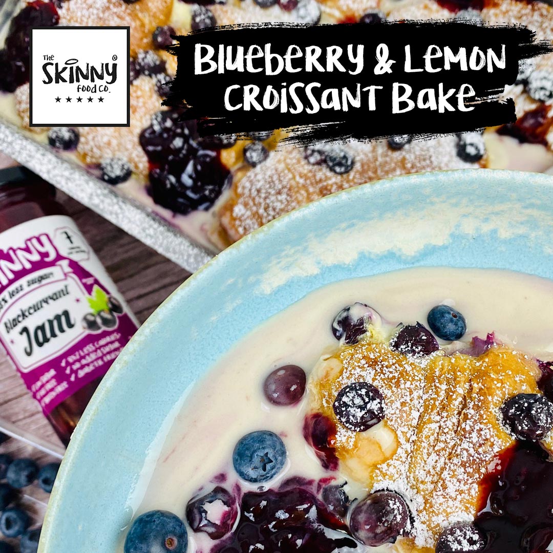 Blueberry & Lemon Croissant Bake - theskinnyfoodco