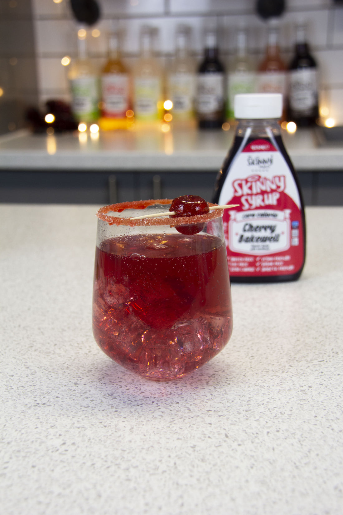 Cherry Bakewell-cocktail - theskinnyfoodco