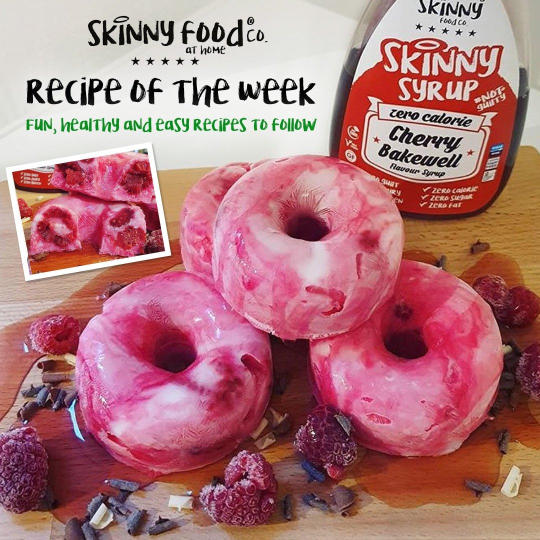 Kirsch- und Himbeer-Frozen-Joghurt-Donuts – theskinnyfoodco