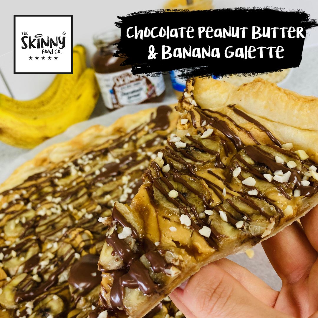 Choklad, banan och jordnötssmör Galette - theskinnyfoodco