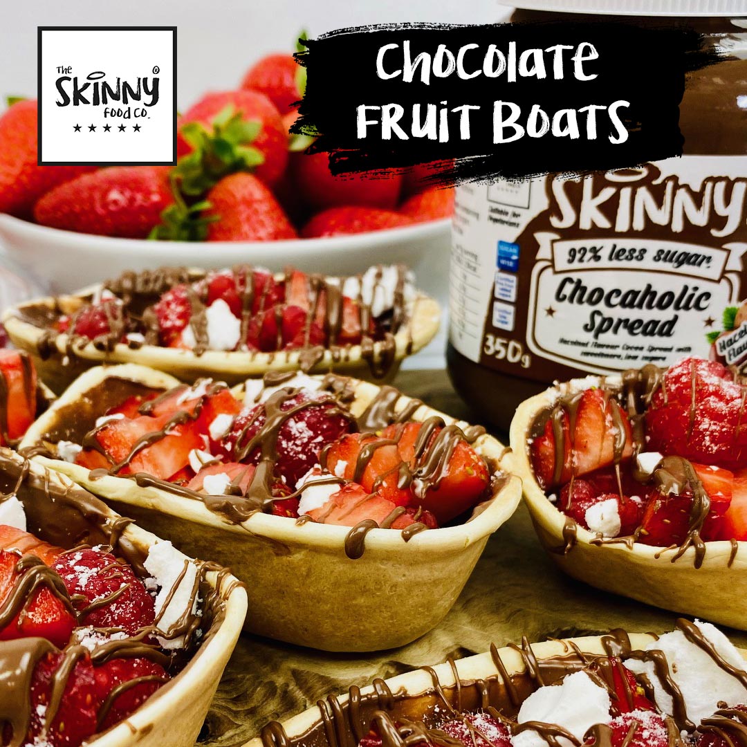 Σοκολάτα φρούτα βάρκες - theskinnyfoodco