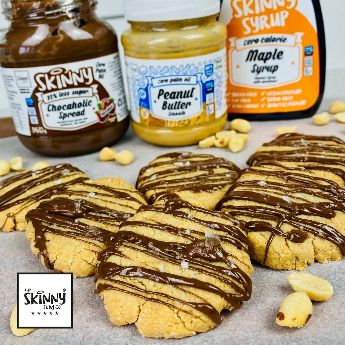 Chocolate Peanut Butter Cookies - theskinnyfoodco