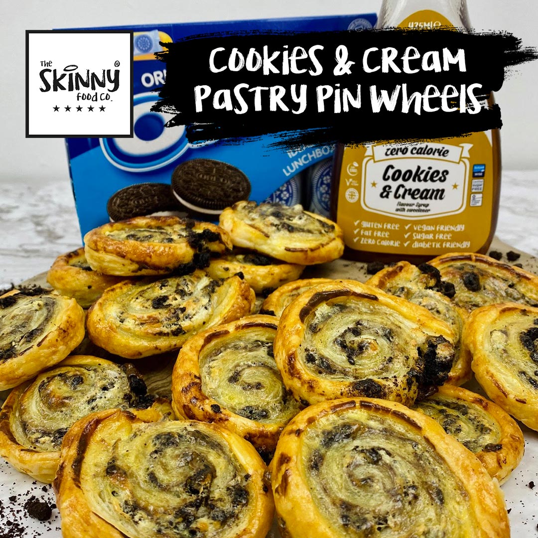 Cookies & Cream Pastry Pin Wheels - theskinnyfoodco