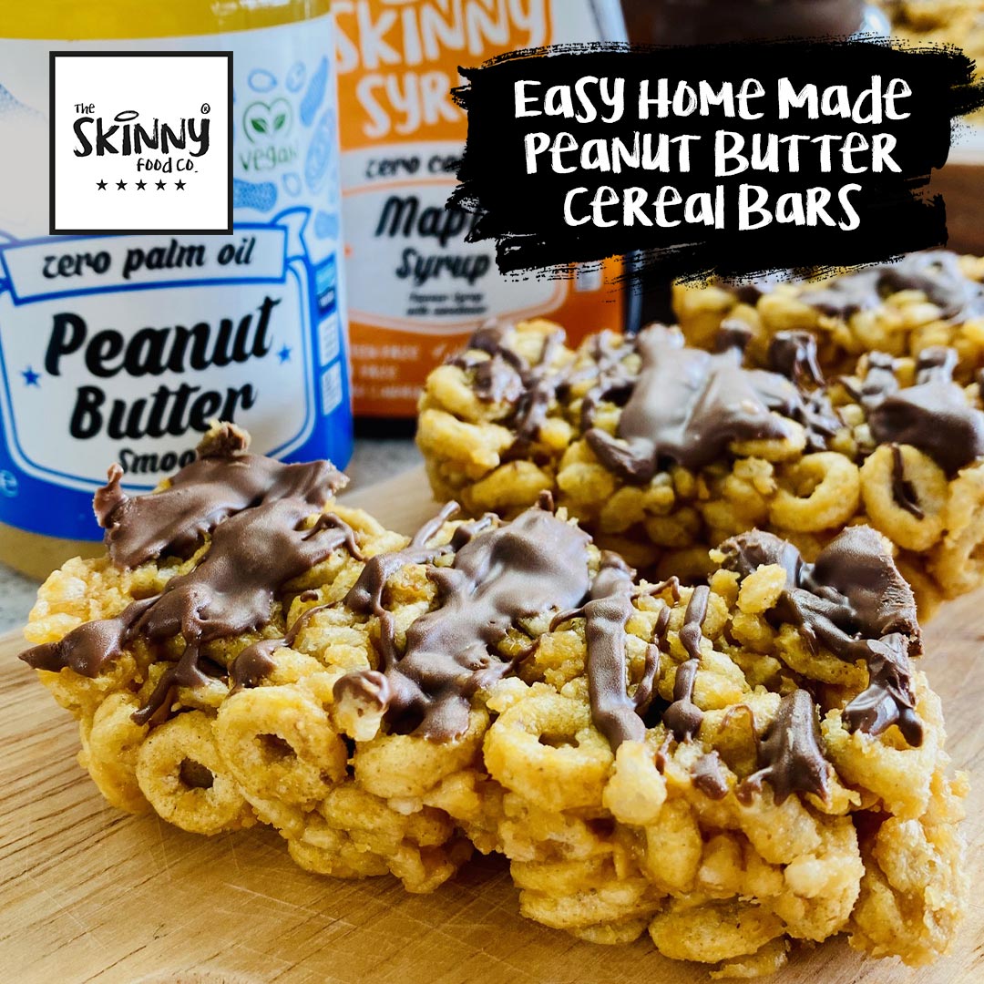 Peanut Butter Cereal Bars - theskinnyfoodco