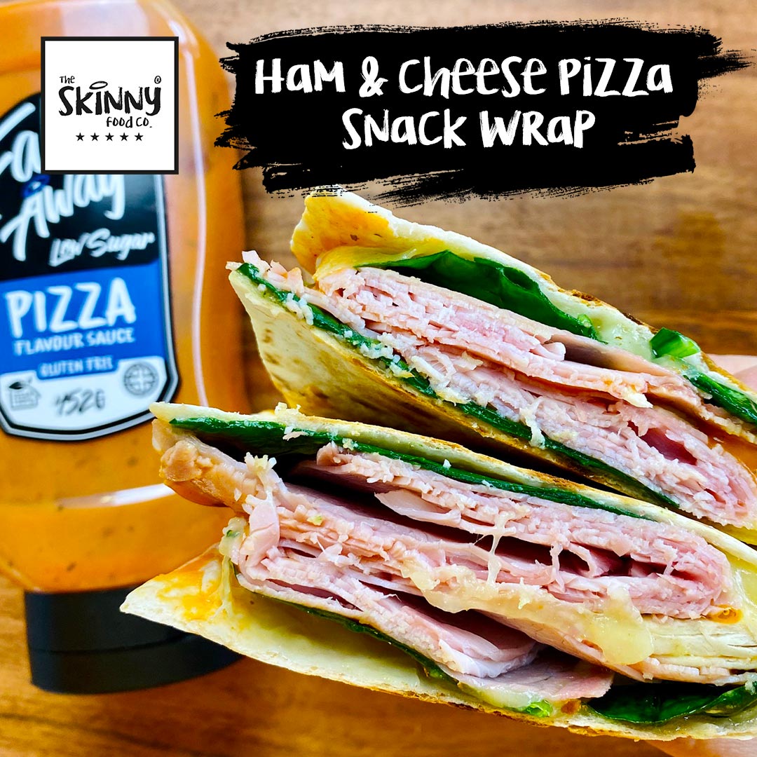 Sonka- és sajt Pizza Snack Wrap - theskinnyfoodco