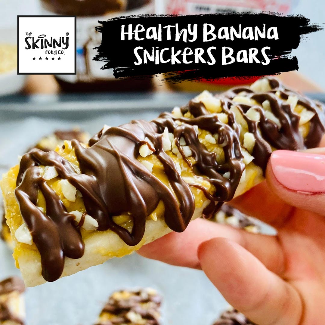 Gezonde Banana Snickers Bars! - theskinnyfoodco