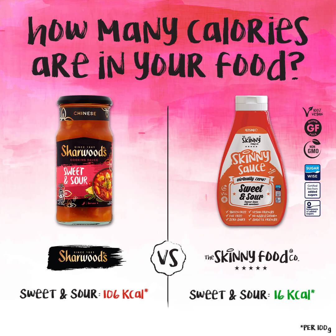 Compre Food How does our Sweet and Sour Sauce Compare? | The Skinny Food Co ...