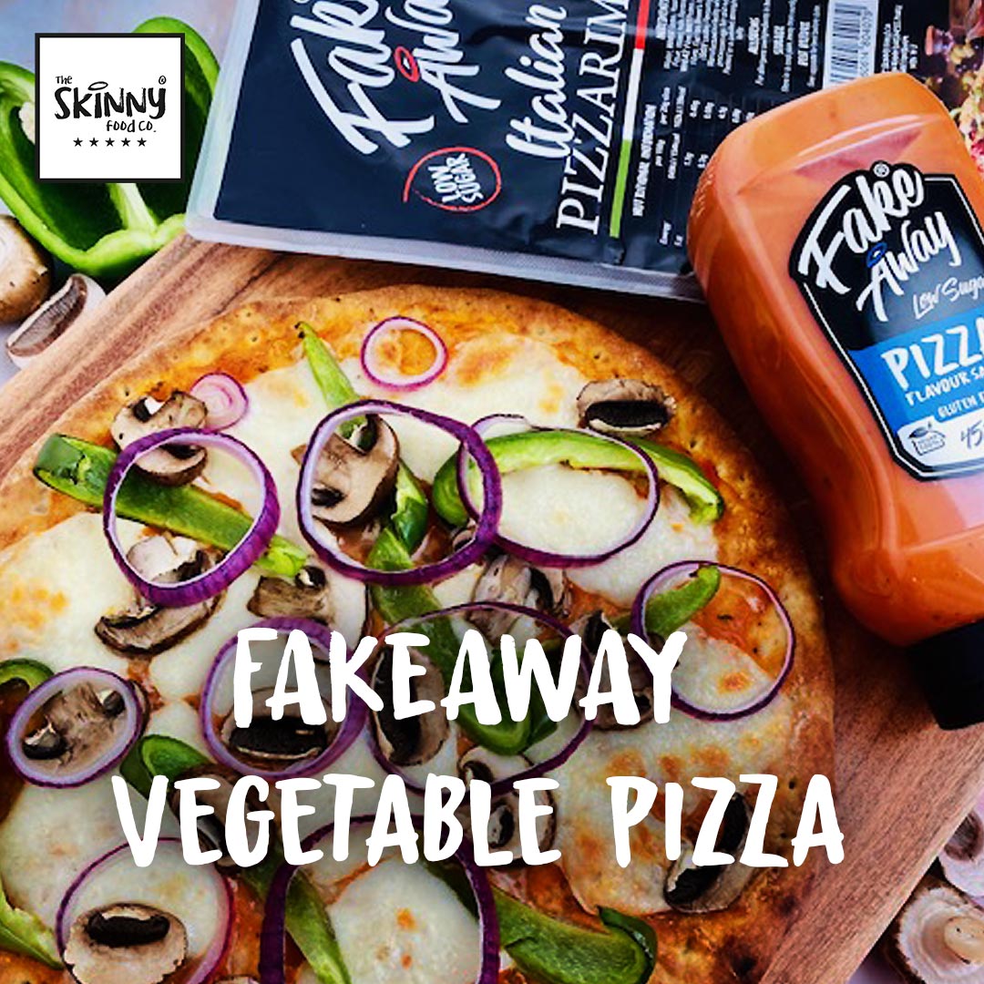 Slik gjør du: FAKE AWAY® Vegetabilsk pizza - theskinnyfoodco