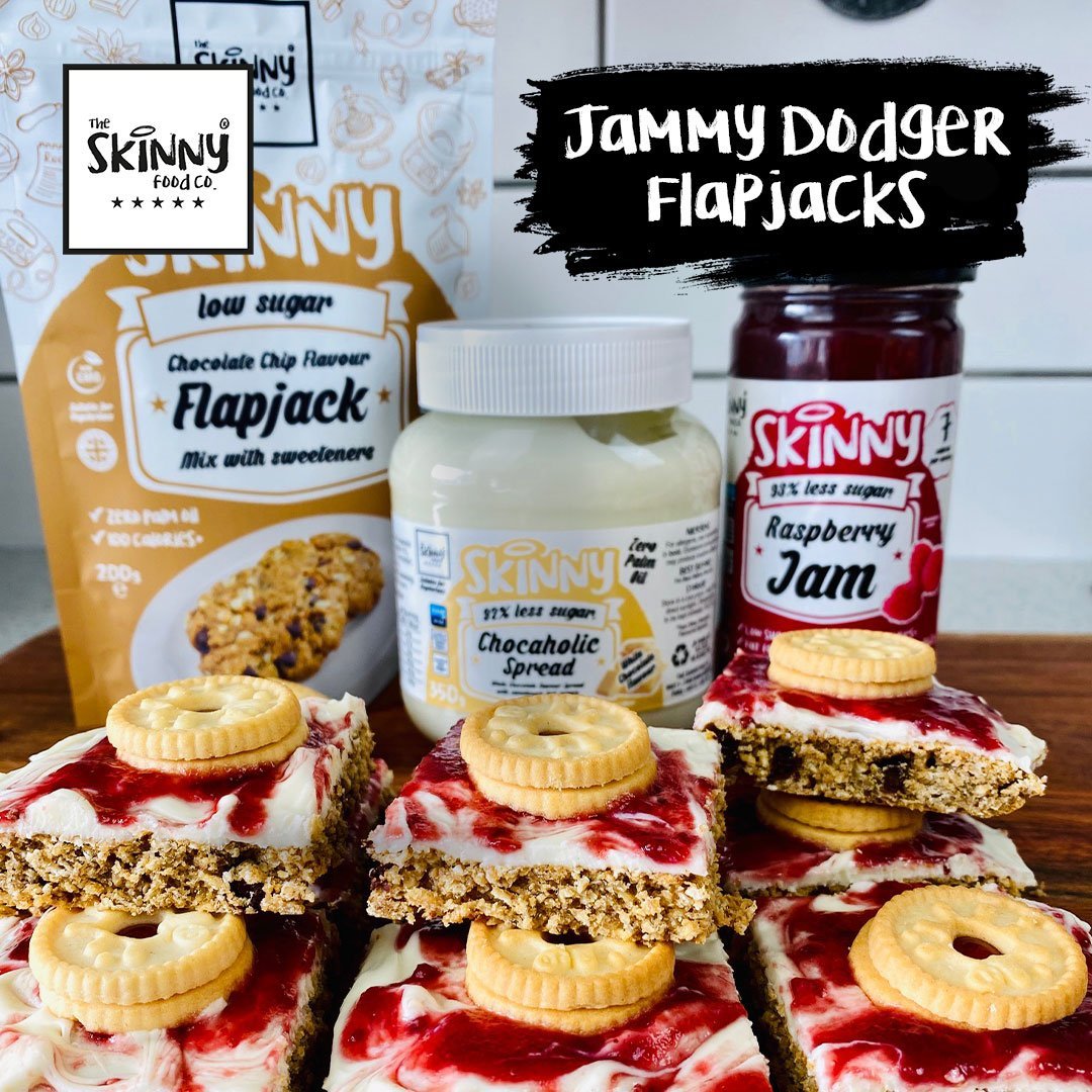 Jammie Dodger Flapjacks – theskinnyfoodco