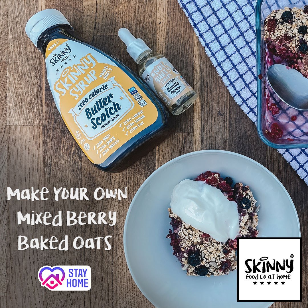 Make Your Own Mixed Berry Baked Oats - theskinnyfoodco