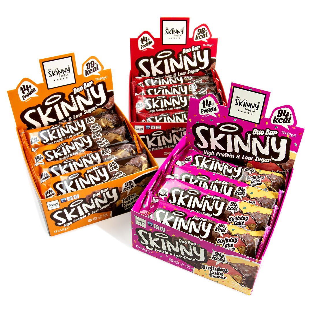Neue Skinny Protein Riegel-Geschmacksrichtungen sind gerade erschienen! - theskinnyfoodco