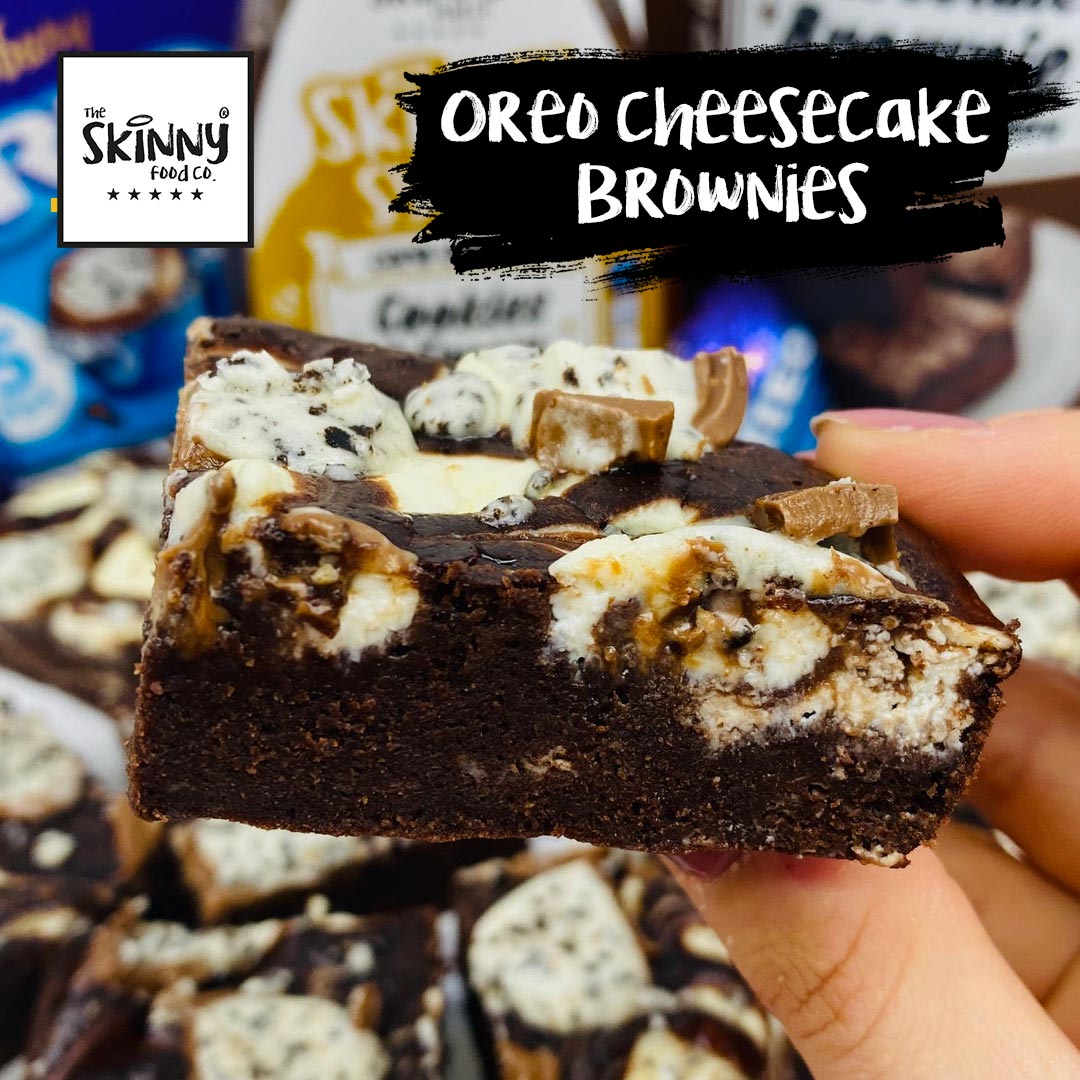 Oreo Cheesecake Brownies - theskinnyfoodco