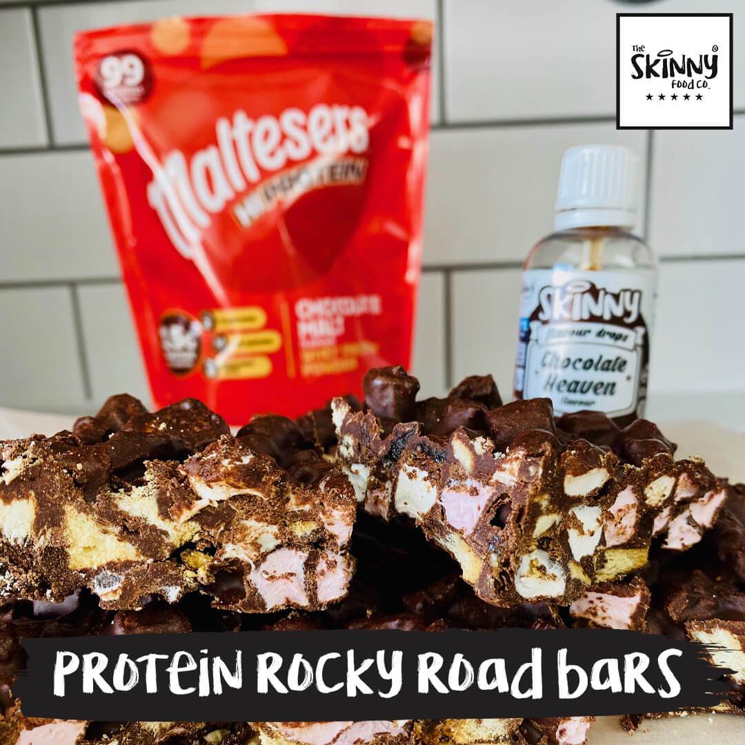 Protein Rocky Road Bars - theskinnyfoodco