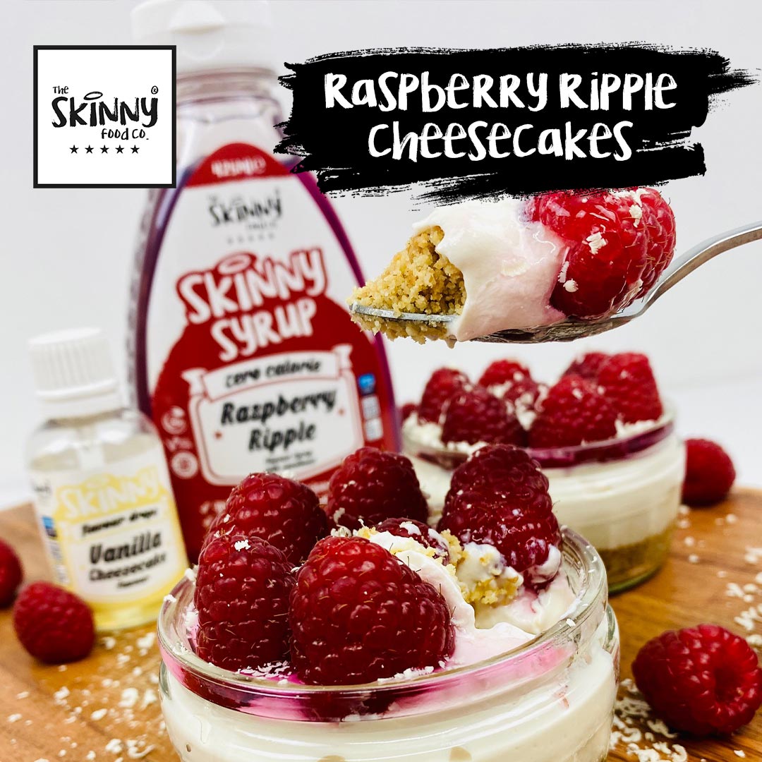 Frambozen Ripple Cheesecakes - theskinnyfoodco