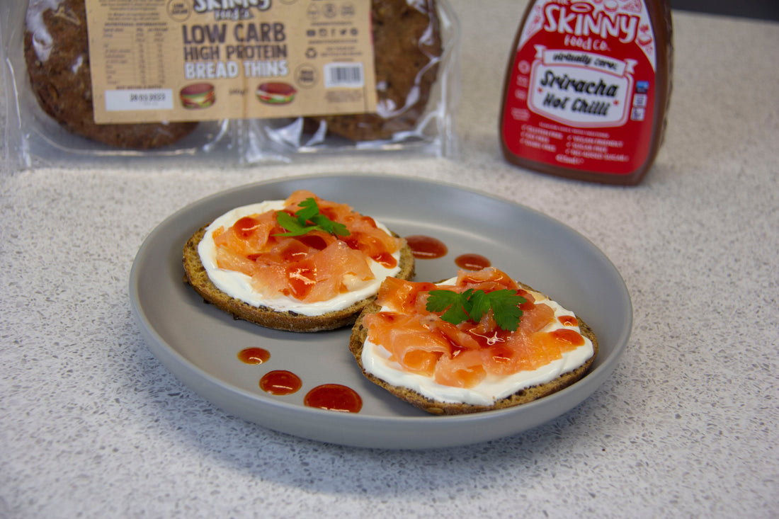 Salmon Sriracha Thins - theskinnyfoodco