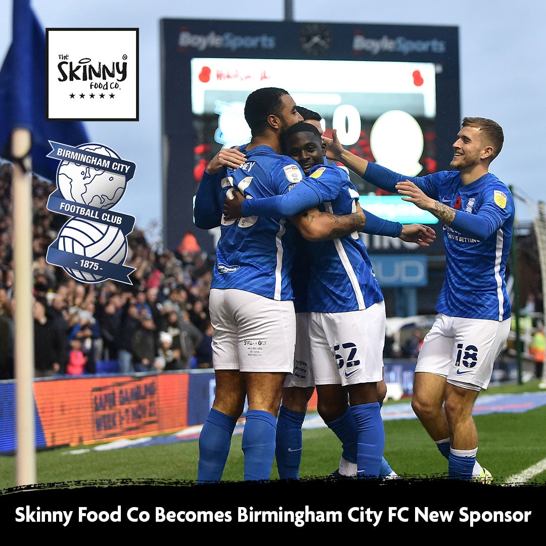 Skinny Food Co kunngjør sponsing med Birmingham City FC - theskinnyfoodco