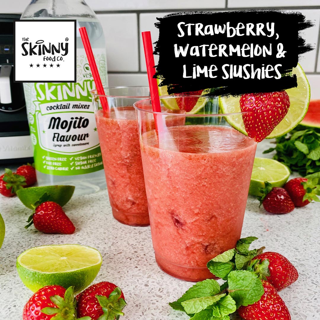 Erdbeer-, Wassermelonen- und Limetten-Slushies - theskinnyfoodco