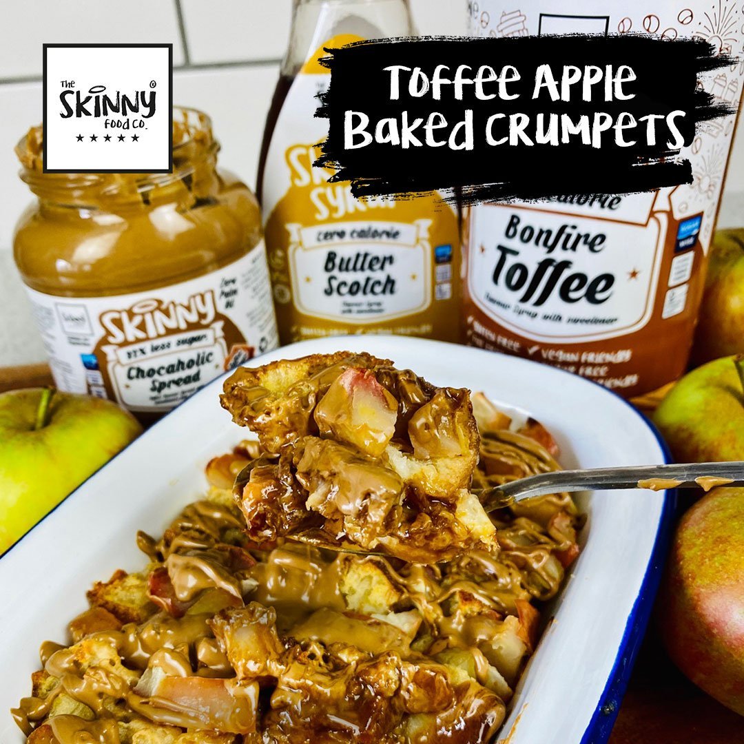 Gebackene Toffee-Apfel-Crumpets – theskinnyfoodco