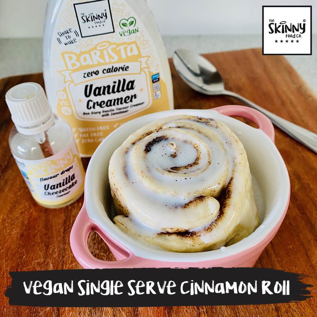 Vegan Single Serve Cinnamon Roll - theskinnyfoodco