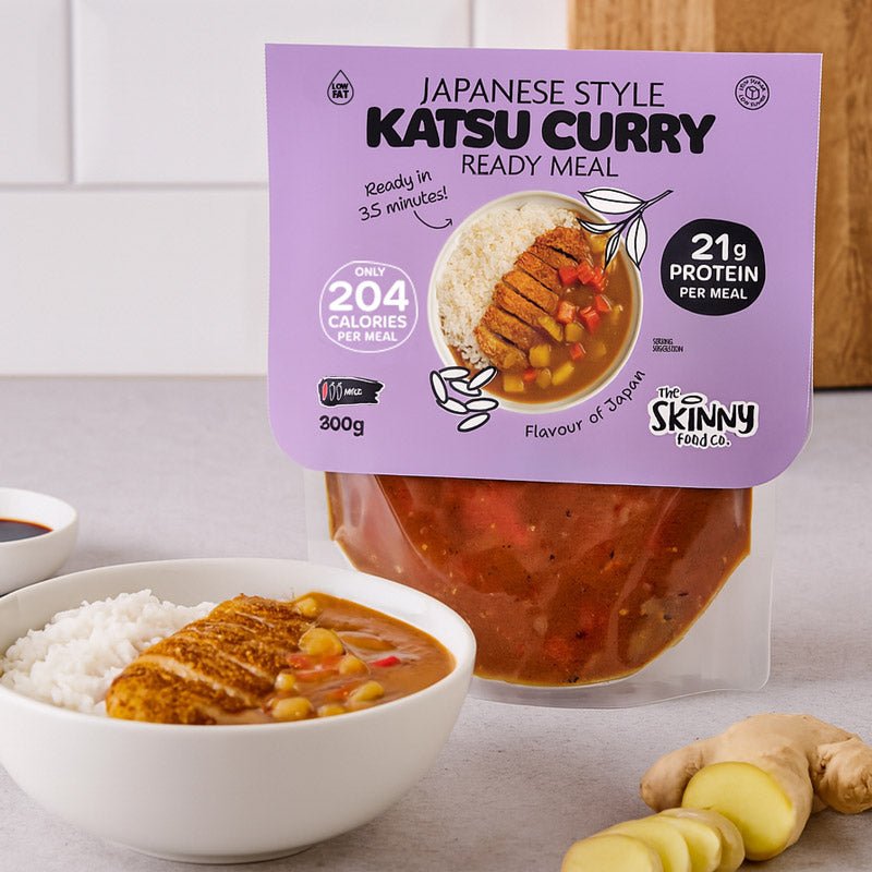 20 x Skinny Japanese Style Katsu Curry 198 Calories Ready Meal - 300g - theskinnyfoodco