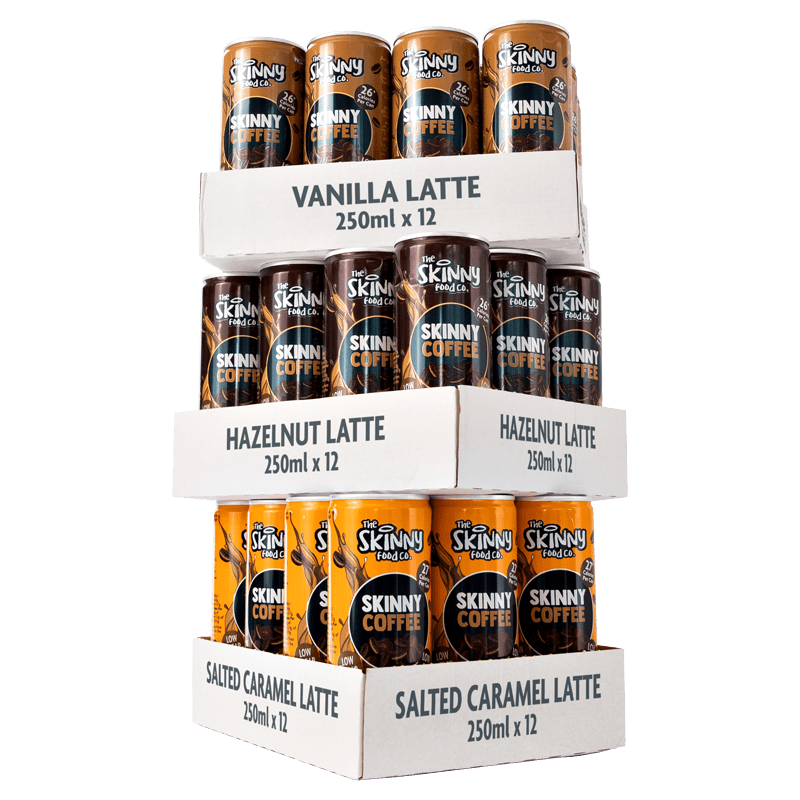 3 Flavours Skinny Coffee Case Bundle 250ml x 36 cans - theskinnyfoodco