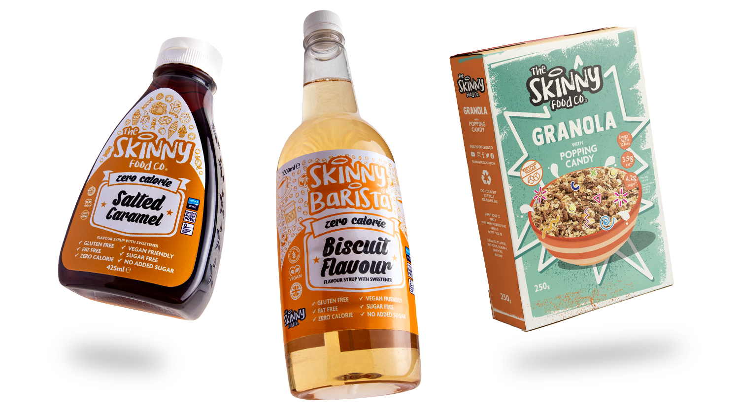 The Skinny Food Co Official Site Zero Calorie Syrups Sauces & Snacks